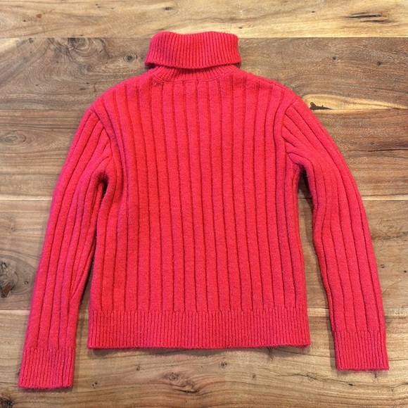 Art Class | Hot Pink | Cable Knit | Turtleneck Sweater | Soft | size L (10/12) - Picture 4 of 4